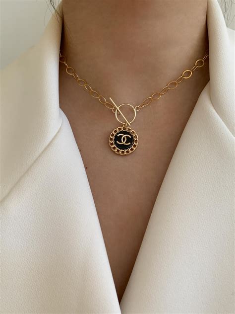 vintage chanel necklace - repurposed